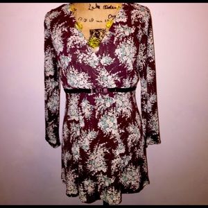 Nine West Womens Long sleeve Boho Flowy Peasant Blouse